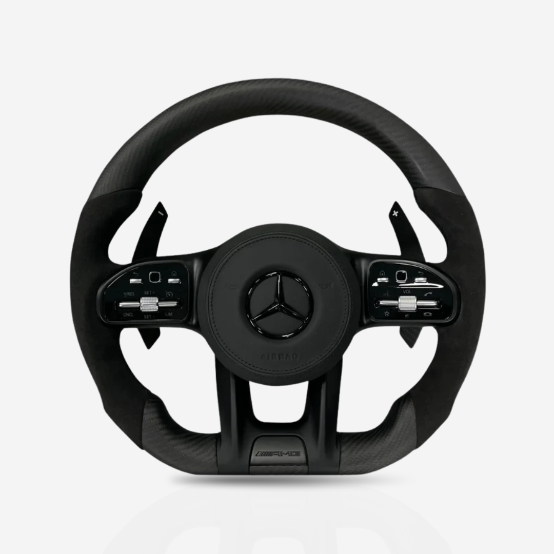 Mercedes-Benz AMG Matte Carbon Fibre & Alcantara Steering Wheel — 27