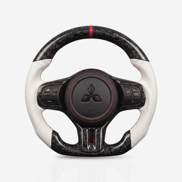 Mitsubishi Lancer Forged Carbon Fibre & Leather Steering Wheel — 05