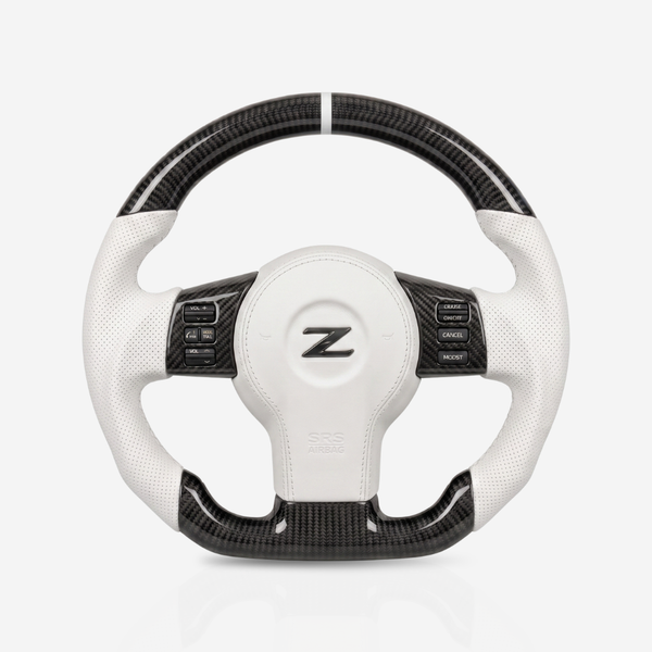 Nissan 350Z Gloss Carbon Fibre & Leather Steering Wheel — 07