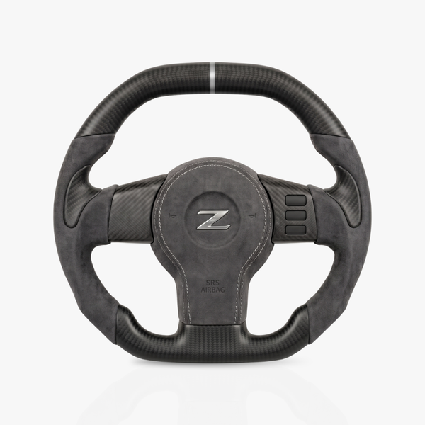 Nissan 350Z Matte Carbon Fibre & Alcantara Steering Wheel — 18