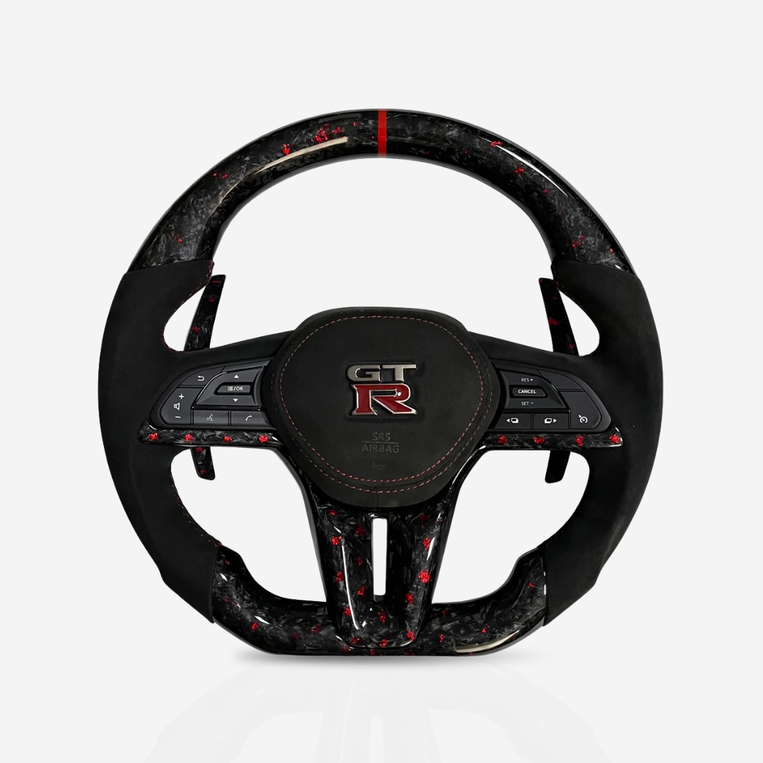 Nissan GT-R Forged Carbon Fibre & Alcantara Steering Wheel — 01
