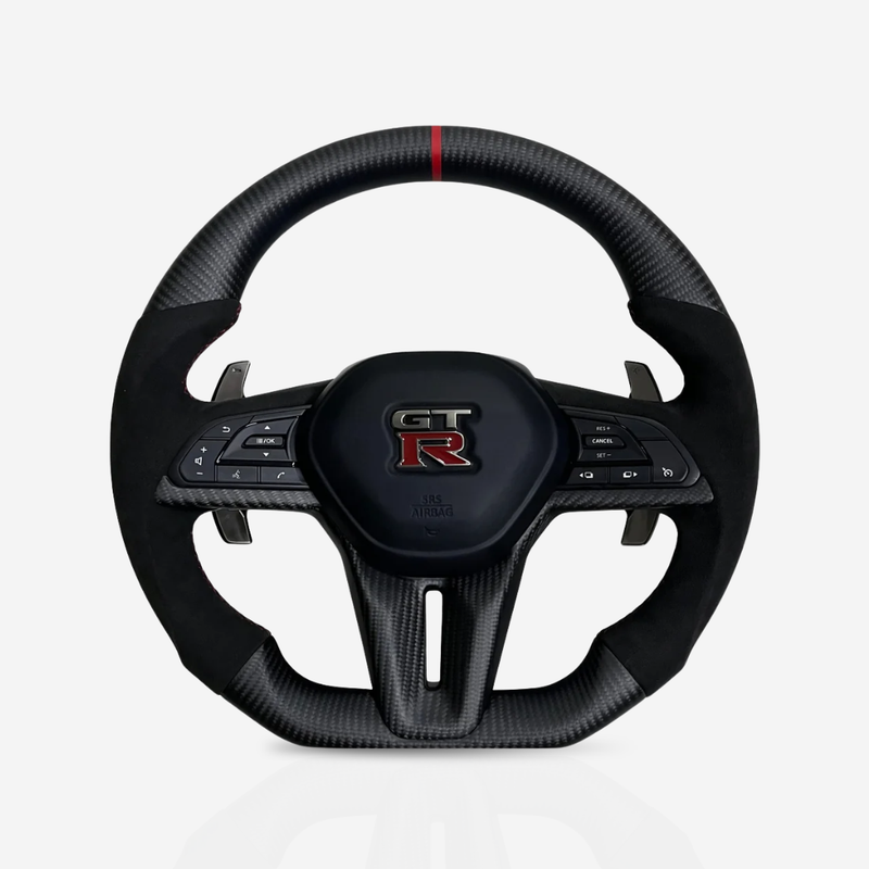 Nissan GT-R Matte Carbon Fibre & Alcantara Steering Wheel — 03