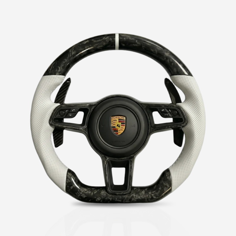 Porsche Forged Carbon Fibre & Leather Steering Wheel — 06
