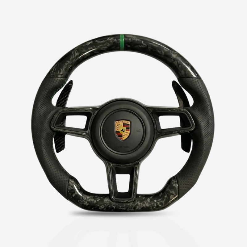 Porsche Forged Carbon Fibre & Leather Steering Wheel — 08