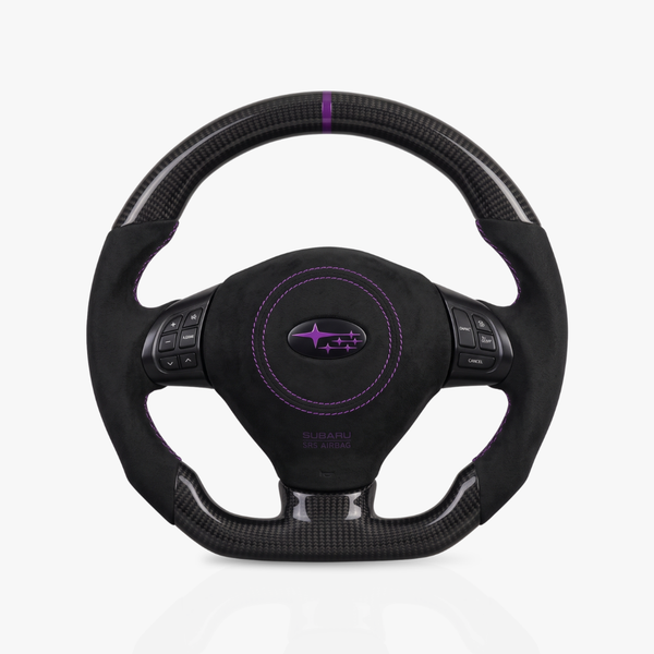 Subaru Impreza / WRX Gloss Carbon Fibre & Alcantara Steering Wheel — 04