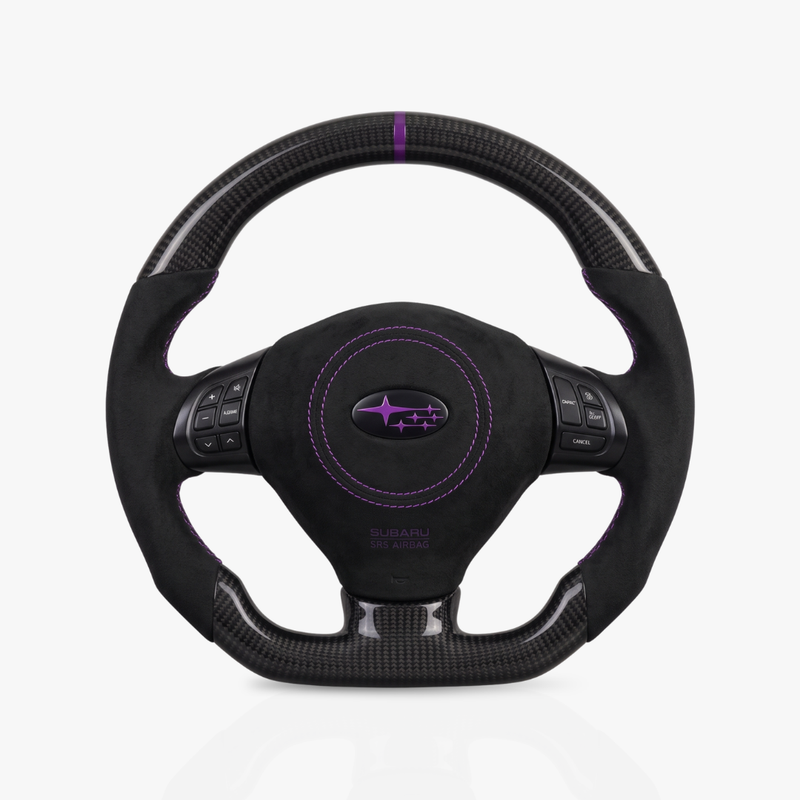 Subaru Impreza / WRX Gloss Carbon Fibre & Alcantara Steering Wheel — 04