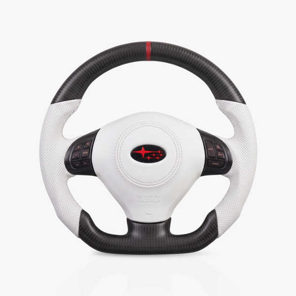 Subaru Impreza / WRX Matte Carbon Fibre & Leather Steering Wheel — 06