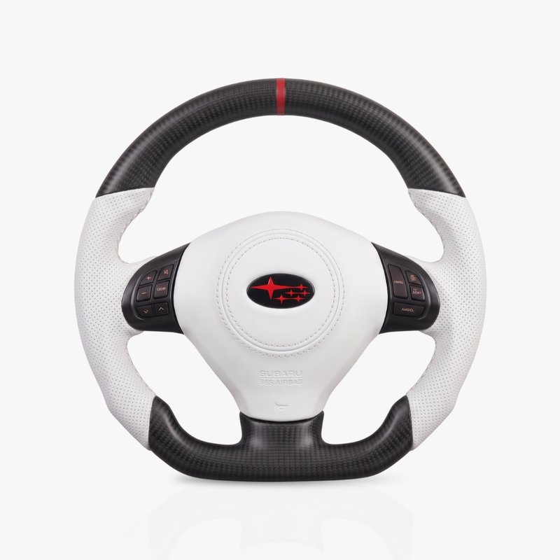 Subaru Impreza / WRX Matte Carbon Fibre & Leather Steering Wheel — 06