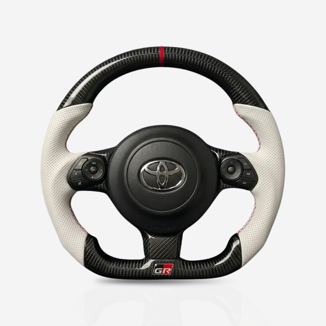 Toyota GR86 Gloss Carbon Fibre & Leather Steering Wheel — 07