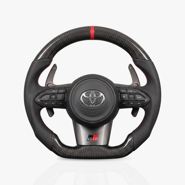 Toyota GR Gloss Carbon Fibre & Leather Steering Wheel — 27
