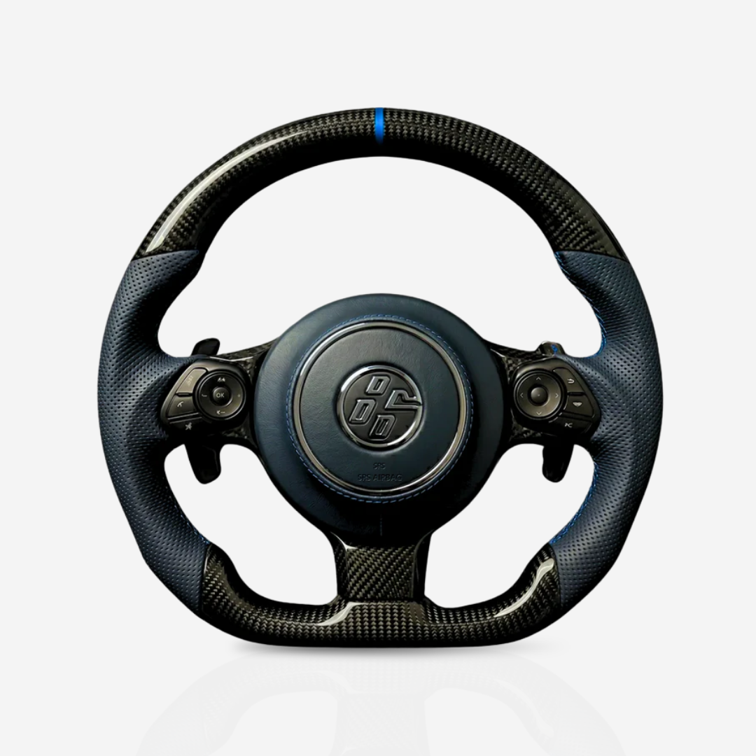 Toyota GT86 Gloss Carbon Fibre & Leather Steering Wheel — 09