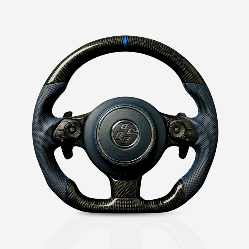 Toyota GT86 Gloss Carbon Fibre & Leather Steering Wheel — 09