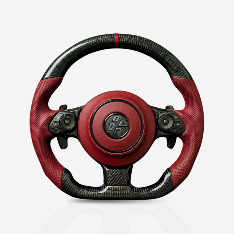 Toyota GT86 Gloss Carbon Fibre & Leather Steering Wheel — 10