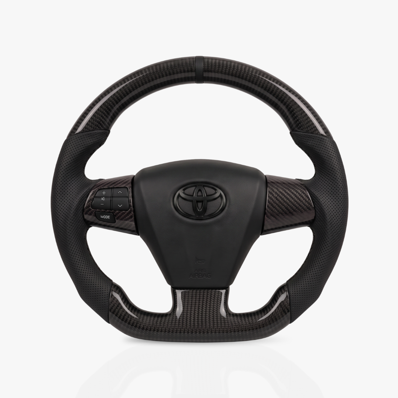 Toyota Gloss Carbon Fibre & Leather Steering Wheel — 30