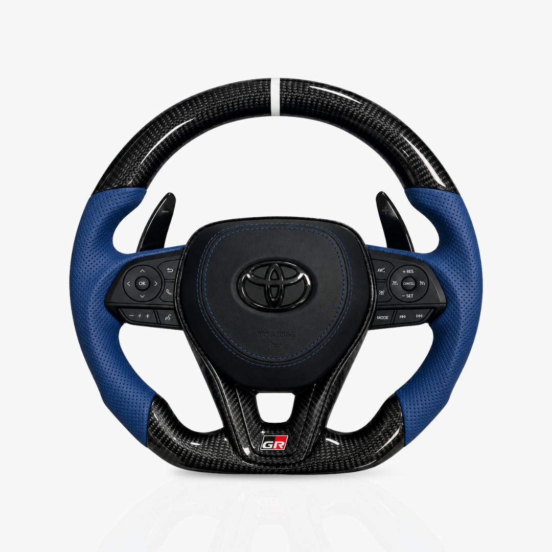 Toyota Gloss Carbon Fibre & Leather Steering Wheel — 39