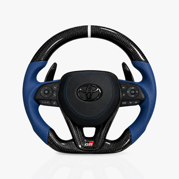 Toyota Gloss Carbon Fibre & Leather Steering Wheel — 39