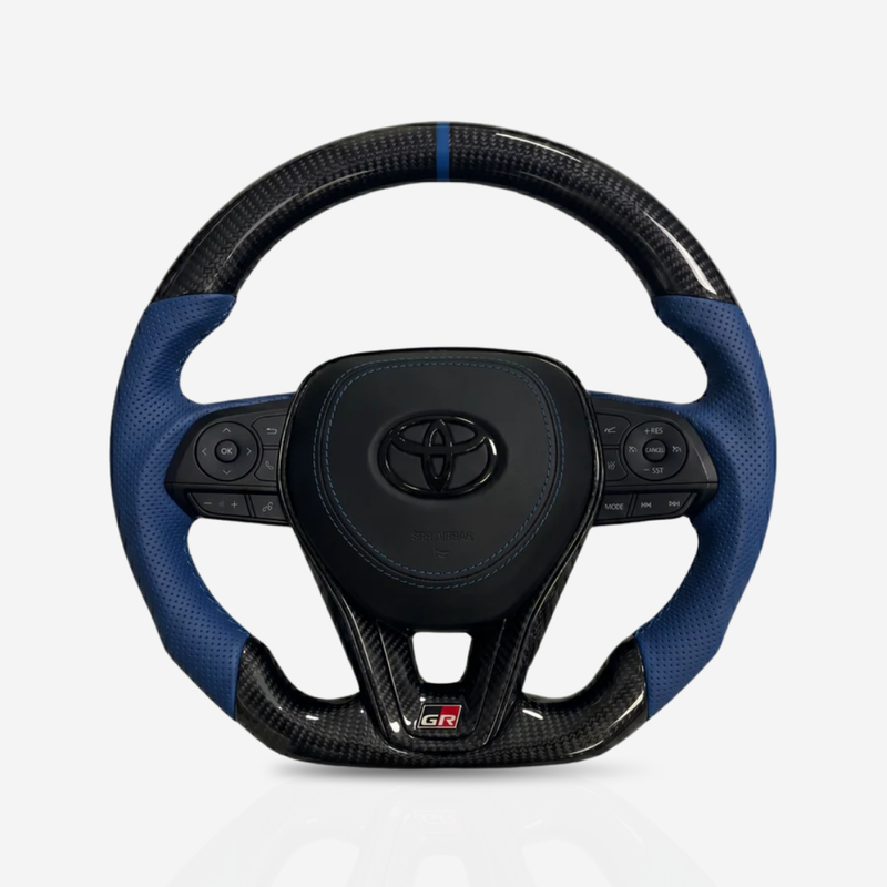 Toyota Gloss Carbon Fibre & Leather Steering Wheel — 05