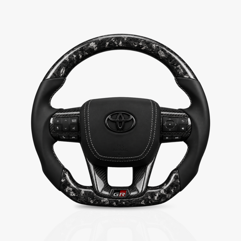 Toyota HiLux / Fortuner Forged Carbon Fibre & Leather Steering Wheel — 45
