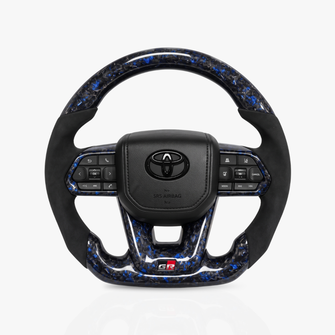 Toyota Land Cruiser 300 Series Forged Carbon Fibre & Alcantara Steering Wheel — 37