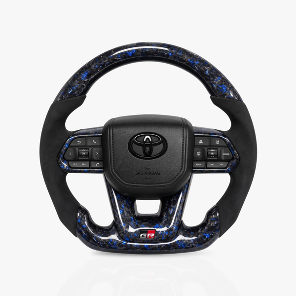 Toyota Land Cruiser 300 Series Forged Carbon Fibre & Alcantara Steering Wheel — 37