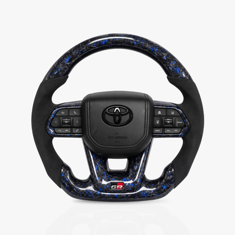 Toyota Land Cruiser 300 Series Forged Carbon Fibre & Alcantara Steering Wheel — 37