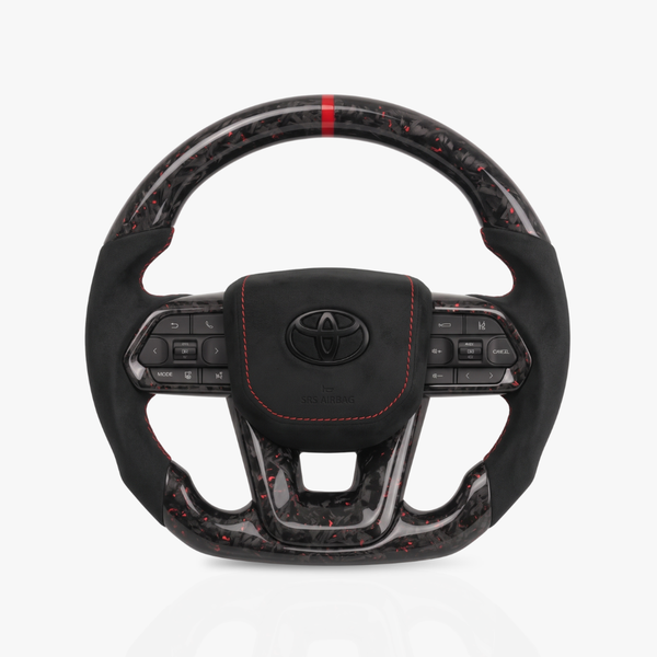 Toyota Land Cruiser 300 Series Forged Carbon Fibre & Alcantara Steering Wheel — 51