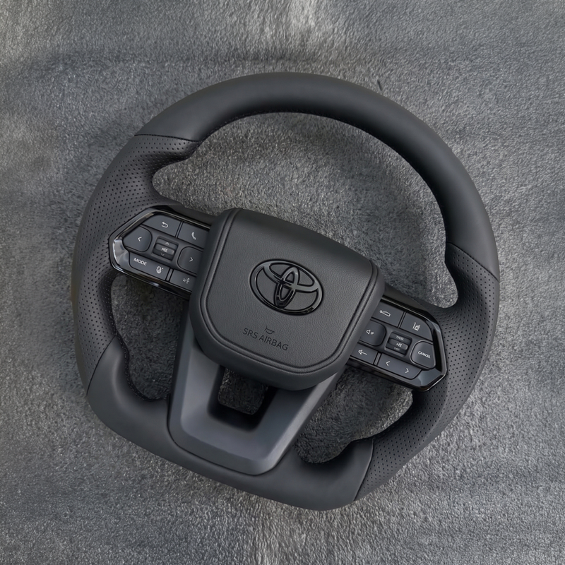 Toyota Land Cruiser 300 Series Full Leather Steering Wheel — 41