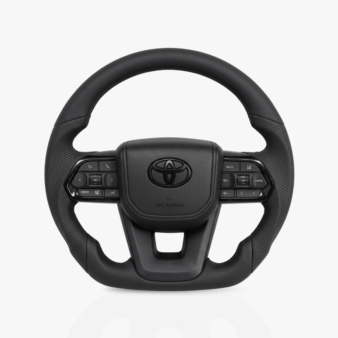 Toyota Land Cruiser 300 Series Full Leather Steering Wheel — 41