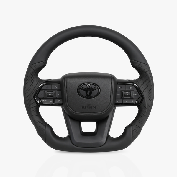 Toyota Land Cruiser 300 Series Full Leather Steering Wheel — 41