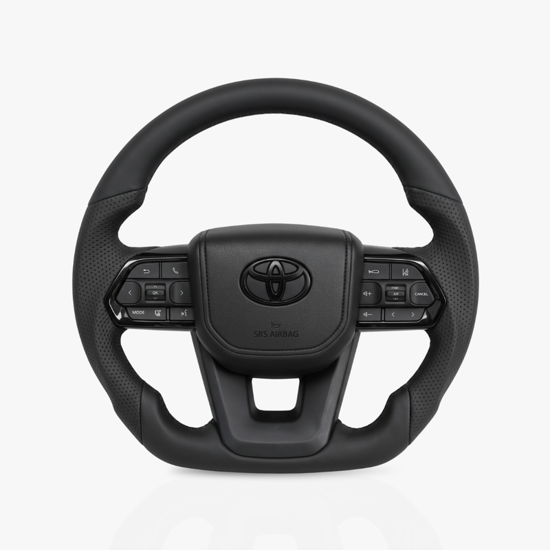 Toyota Land Cruiser 300 Series Full Leather Steering Wheel — 41