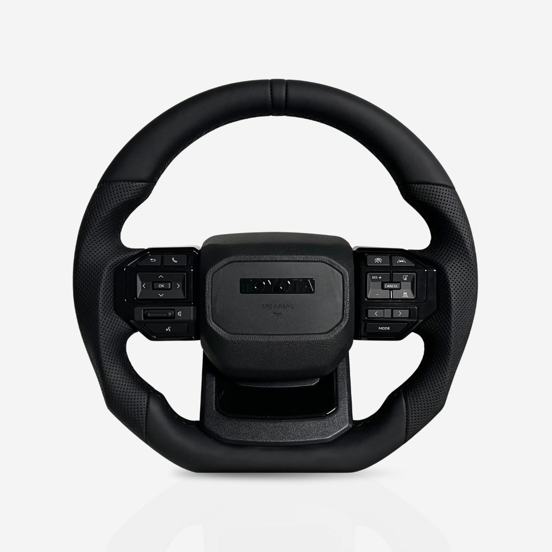 Toyota Land Cruiser Prado Full Leather Steering Wheel — 24