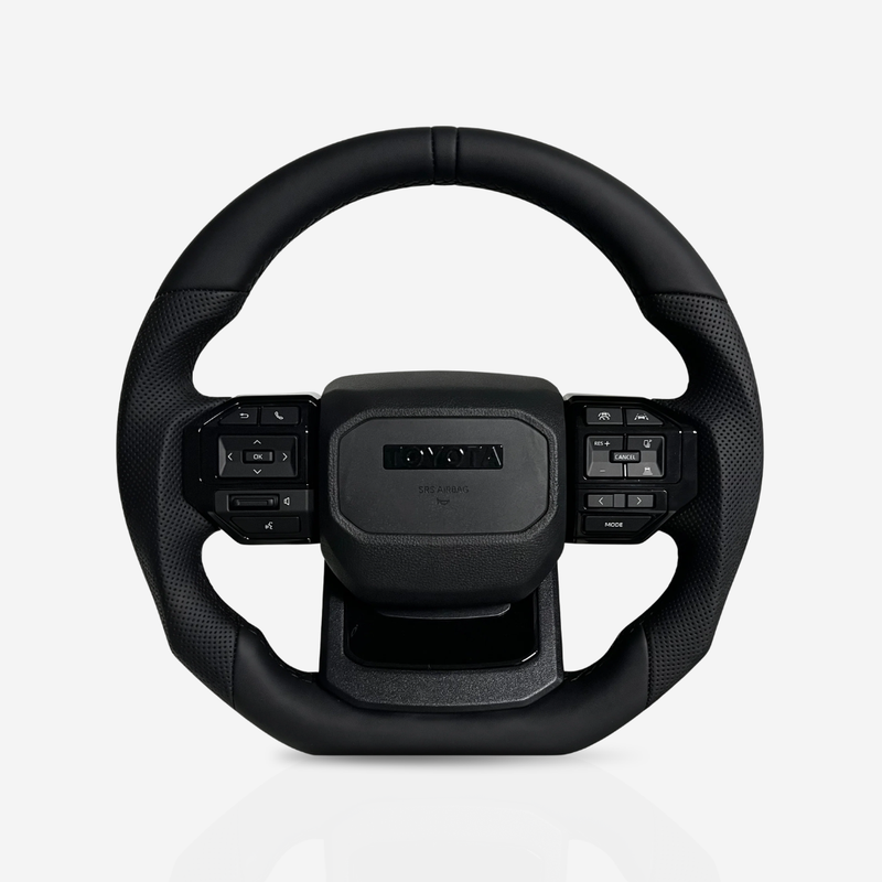 Toyota Land Cruiser Prado Full Leather Steering Wheel — 24