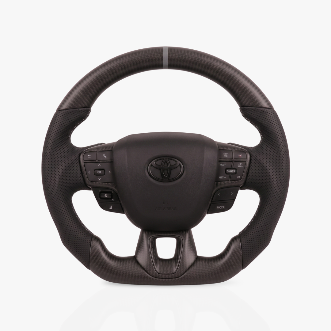 Toyota Matte Carbon Fibre & Leather Steering Wheel — 36