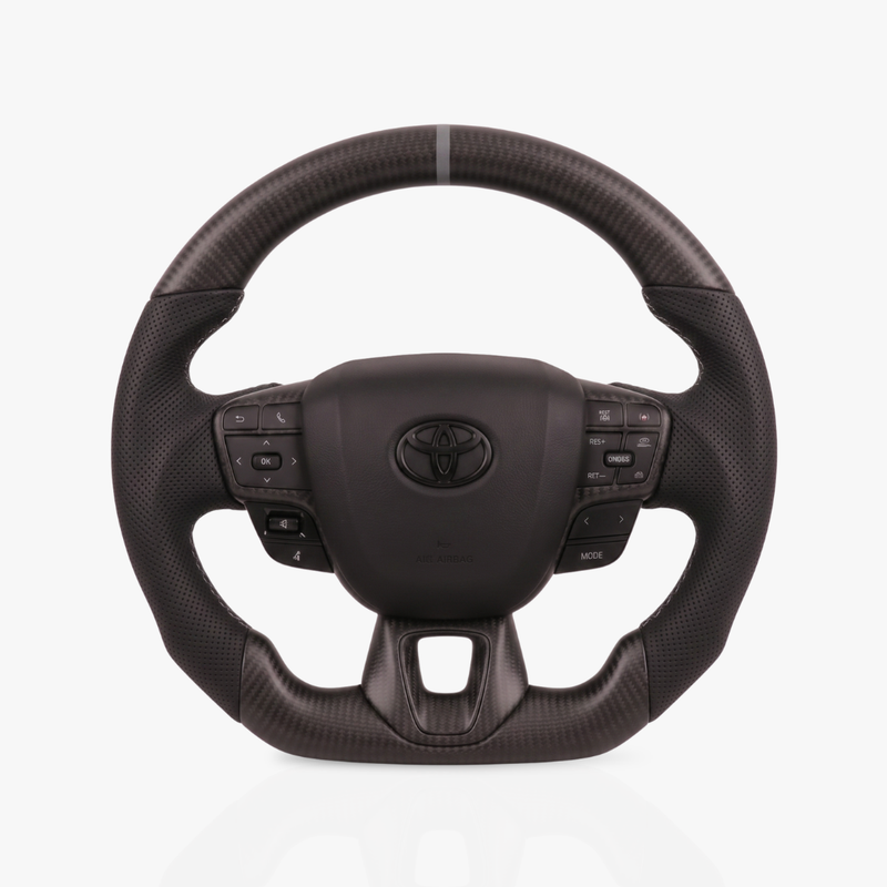 Toyota Matte Carbon Fibre & Leather Steering Wheel — 36