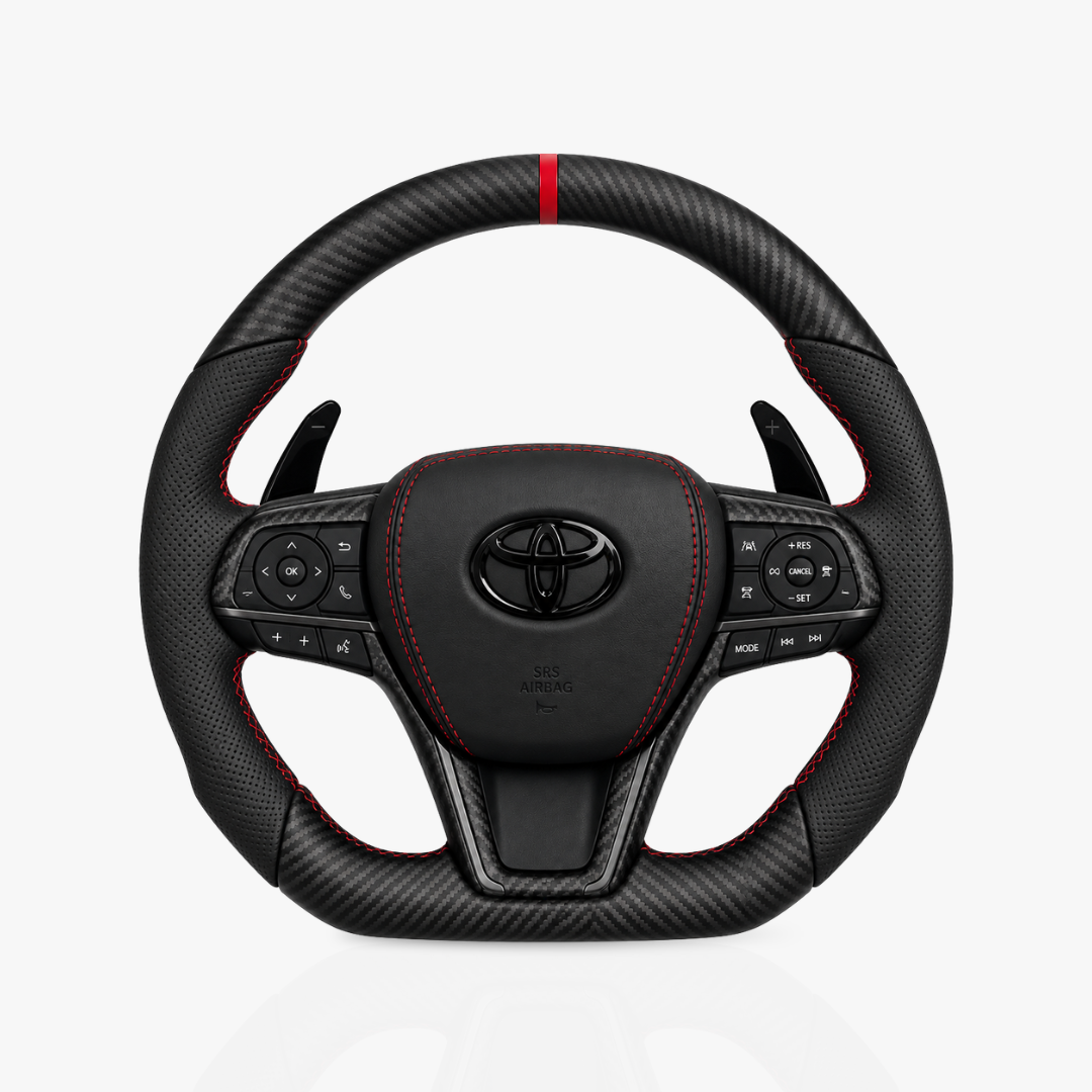 Toyota Matte Carbon Fibre & Leather Steering Wheel — 40