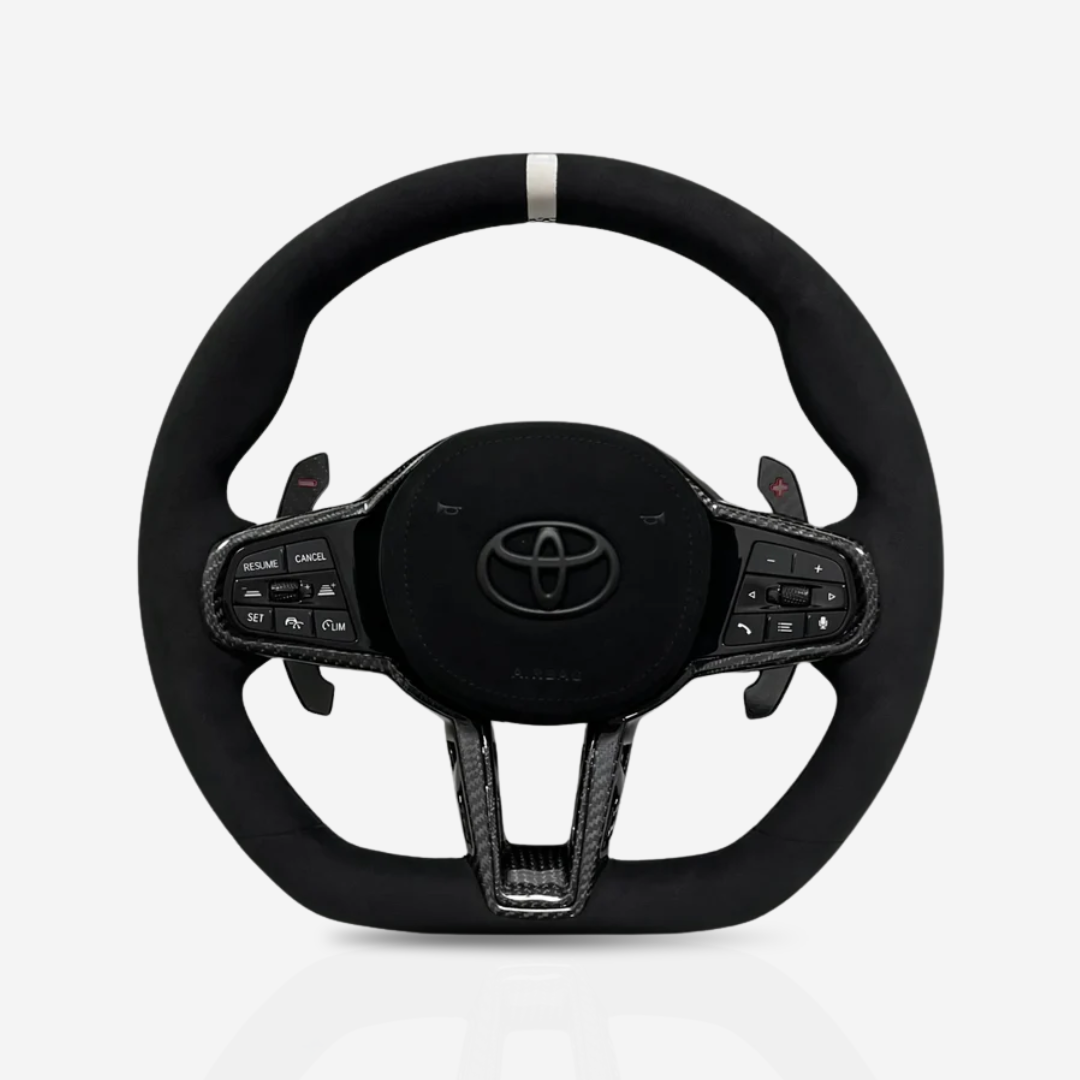 Toyota Supra Full Alcantara Steering Wheel — 12
