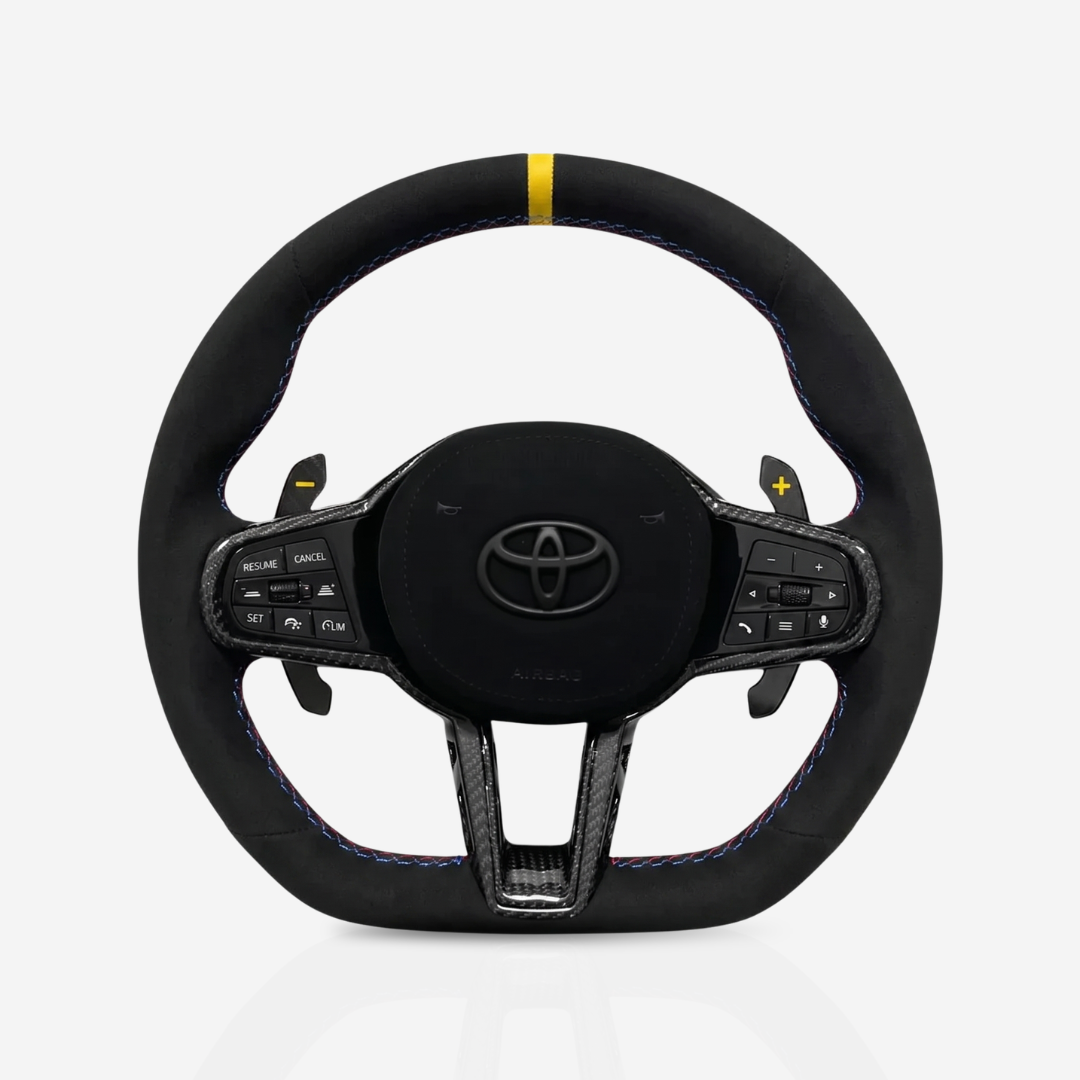 Toyota Supra Full Alcantara Steering Wheel — 19