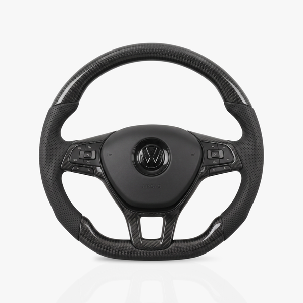 Volkswagen Gloss Carbon Fibre & Leather Steering Wheel — 07