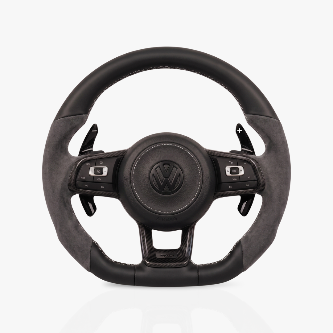 Volkswagen Golf MK7-7.5 Full Leather Steering Wheel — 06