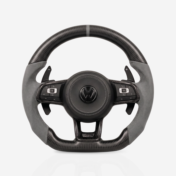 Volkswagen Golf MK7-7.5 Matte Carbon Fibre & Alcantara Steering Wheel — 04