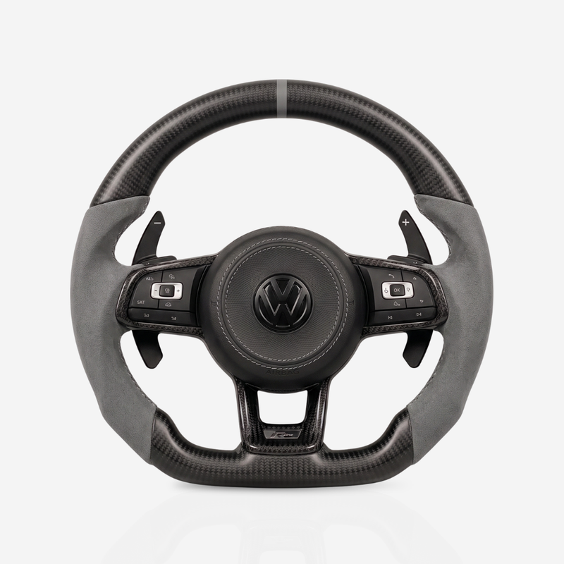 Volkswagen Golf MK7-7.5 Matte Carbon Fibre & Alcantara Steering Wheel — 04