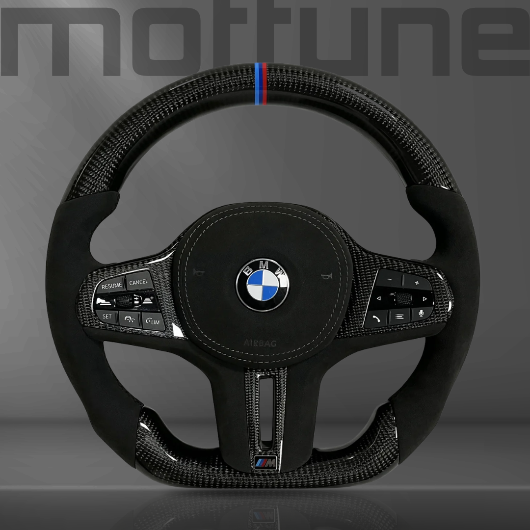 BMW Gloss Carbon Fibre & Alcantara Steering Wheel — 05