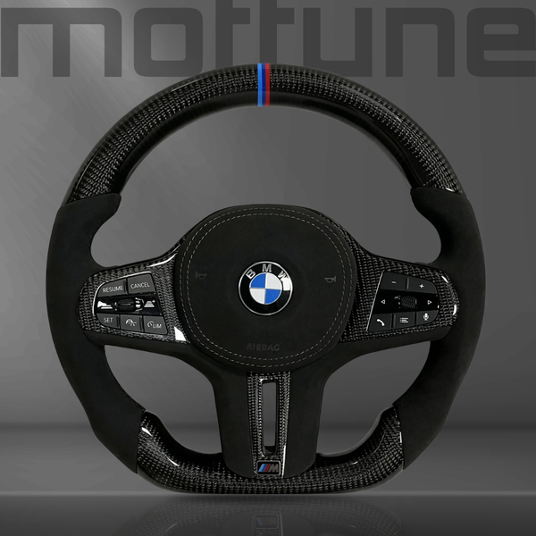 BMW Gloss Carbon Fibre & Alcantara Steering Wheel — 05