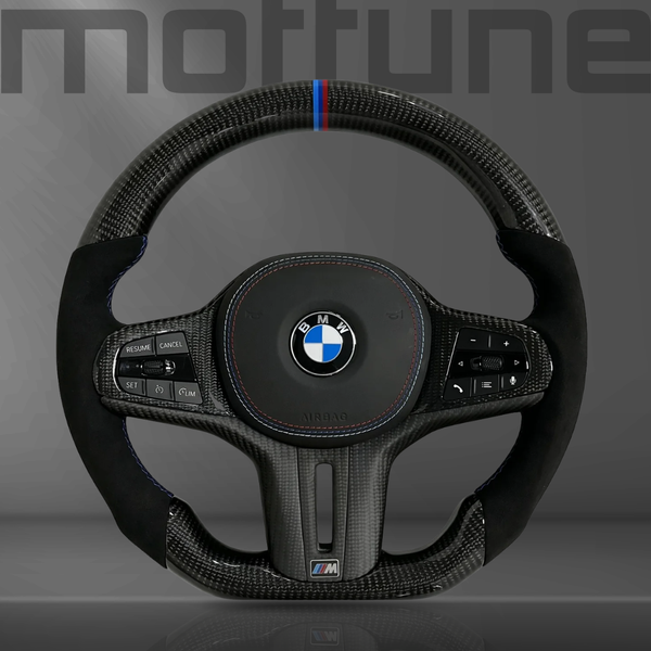 BMW Gloss Carbon Fibre & Alcantara Steering Wheel — 06