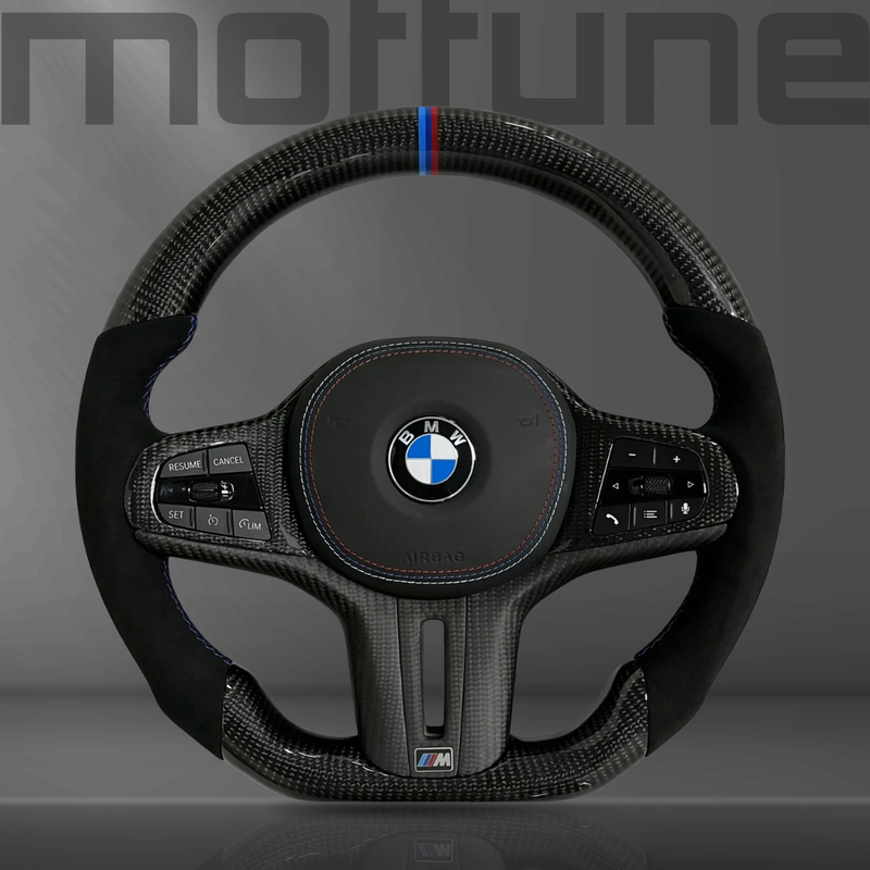 BMW Gloss Carbon Fibre & Alcantara Steering Wheel — 06