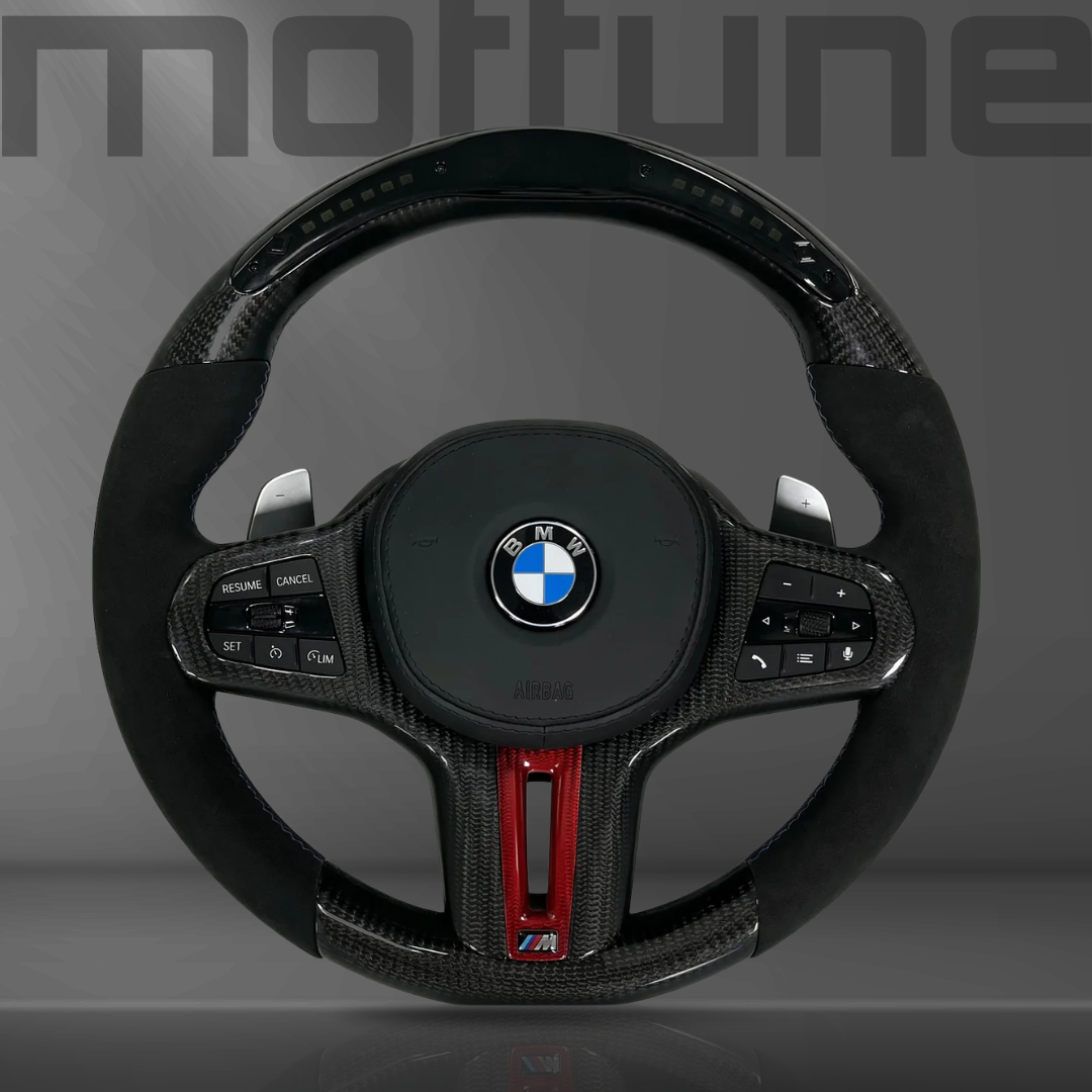 BMW Gloss Carbon Fibre & Alcantara Steering Wheel — 07