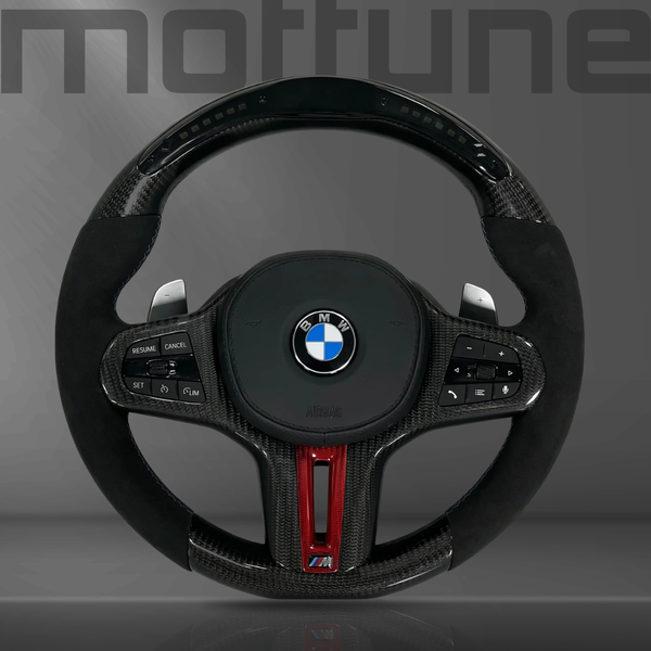 BMW Gloss Carbon Fibre & Alcantara Steering Wheel — 07