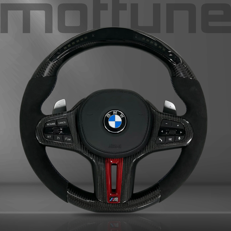 BMW Gloss Carbon Fibre & Alcantara Steering Wheel — 07