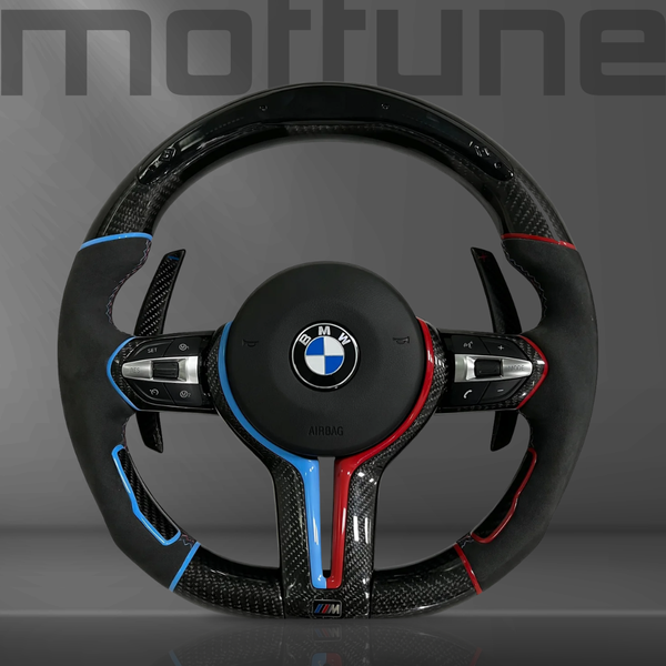 BMW Gloss Carbon Fibre & Alcantara Steering Wheel — 08