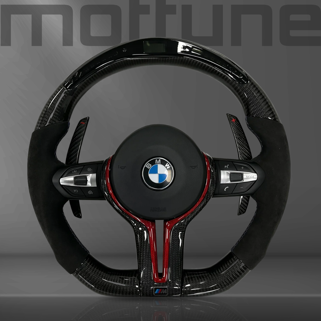 BMW Gloss Carbon Fibre & Alcantara Steering Wheel — 11